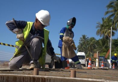 Obras da ponte Salvador-Itaparica avançam